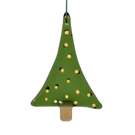 Juletræ grøn/guld - Jul
